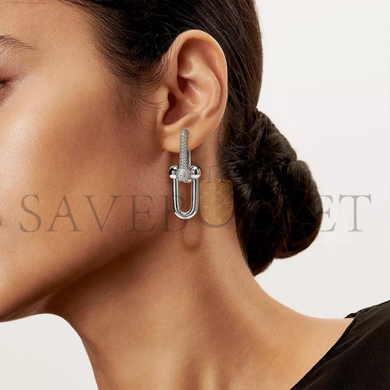 TIFFANY HARDWEAR COLLECTION LARGE CHAIN EARRINGS 70353148 [M16226] Shoes Jewelry Bag Watch Clothing 