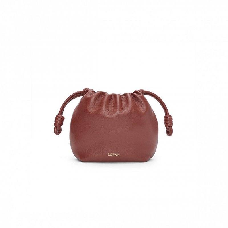 (image for) LOEWE MINI FLAMENCO PURSE IN MELLOW NAPPA LAMBSKIN 062348-354 (23*17*5.5cm)