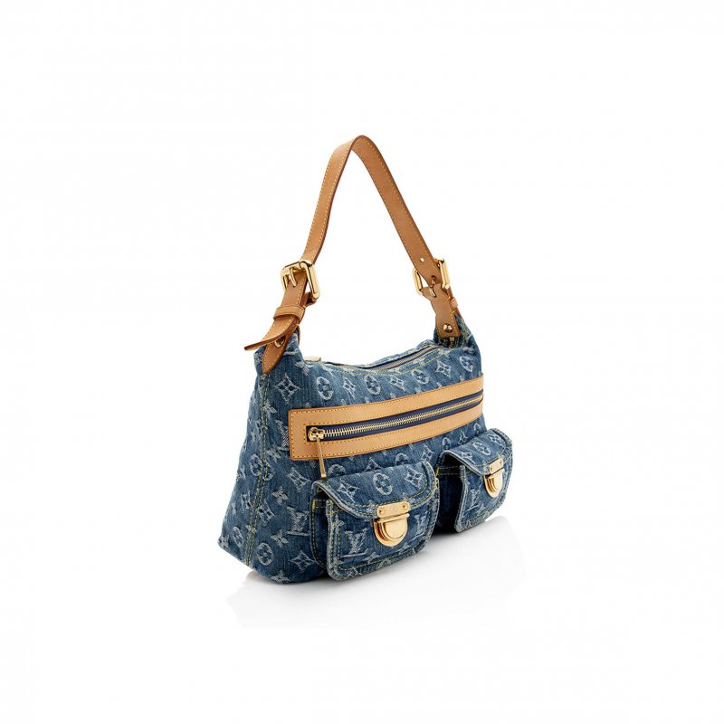 (image for) LOUIS VUITTON MASTER DENIM MONOGRAM BAGGY PM SHOULDER BAG M44464 (30*19*10cm)