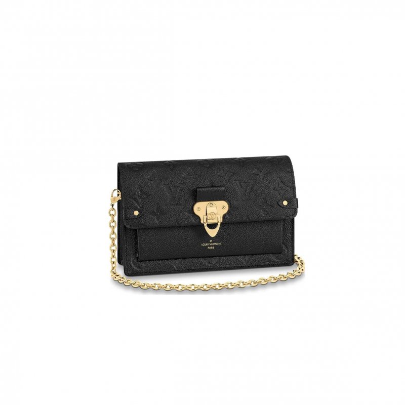(image for) LOUIS VUITTON MASTER PLATINE MONOGRAM EMPREINTE VAVIN CHAIN WALLET M67893 (19*12*4cm)
