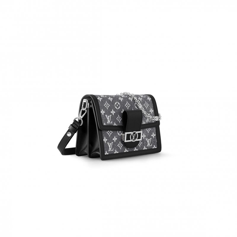 (image for) LOUIS VUITTON DENIM DAUPHINE MM M21458 (25*17*10.5cm)