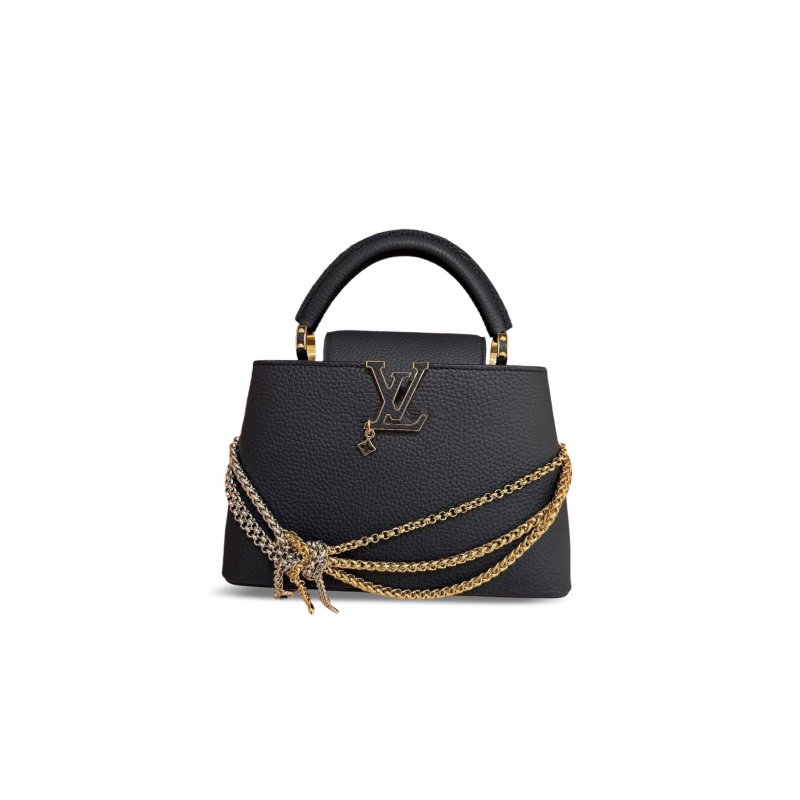 (image for) LOUIS VUITTON CAPUCINES BB BLACK M28203 (27*18*9cm)
