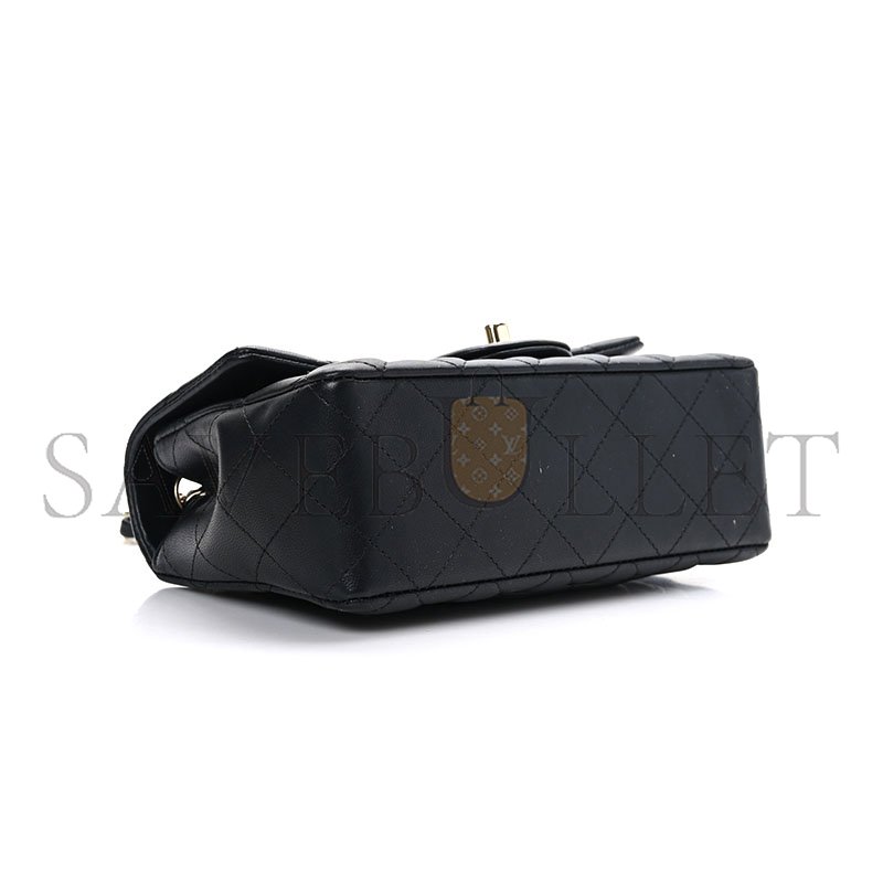 CHANEL LAMBSKIN QUILTED MINI FLAP BAG 1242244 (20*12*6cm) [M32794] Shoes Jewelry Bag Watch Clothing 