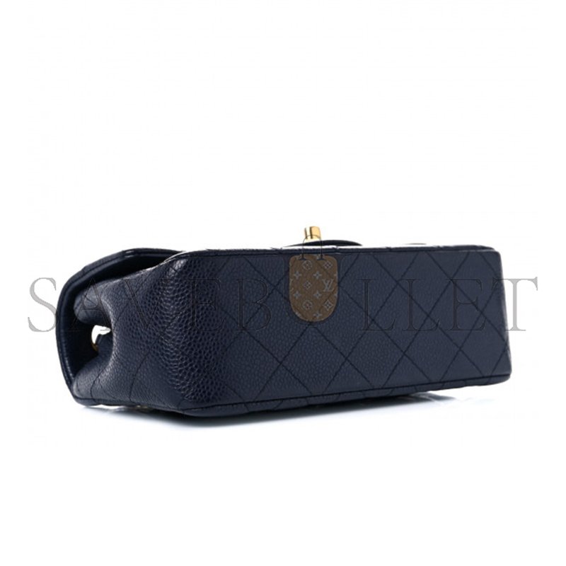 CHANEL CAVIAR QUILTED MINI FLAP NAVY 1029749 (20*11*6cm) [M32799] Shoes Jewelry Bag Watch Clothing 