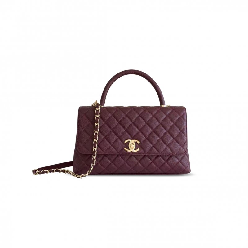 (image for) CHANEL GRAINED CALFSKIN COCO HANDLE FLAP A92991 (29*18*12cm)