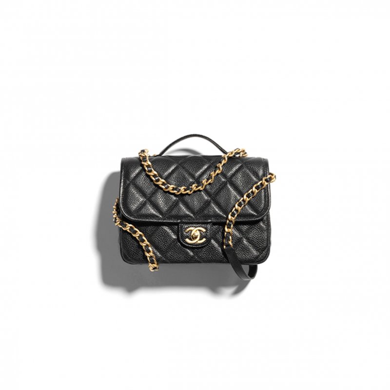 (image for) CHANEL GRAINED SHINY CALFSKIN & GOLD-TONE METAL BACKPACK AS5347 (24*18*6cm)