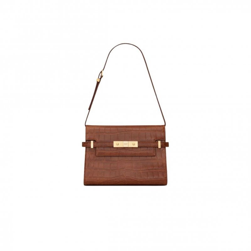 (image for) YSL MANHATTAN SMALL IN CROCODILE 675626AAAOH2591 (24*18*6cm)