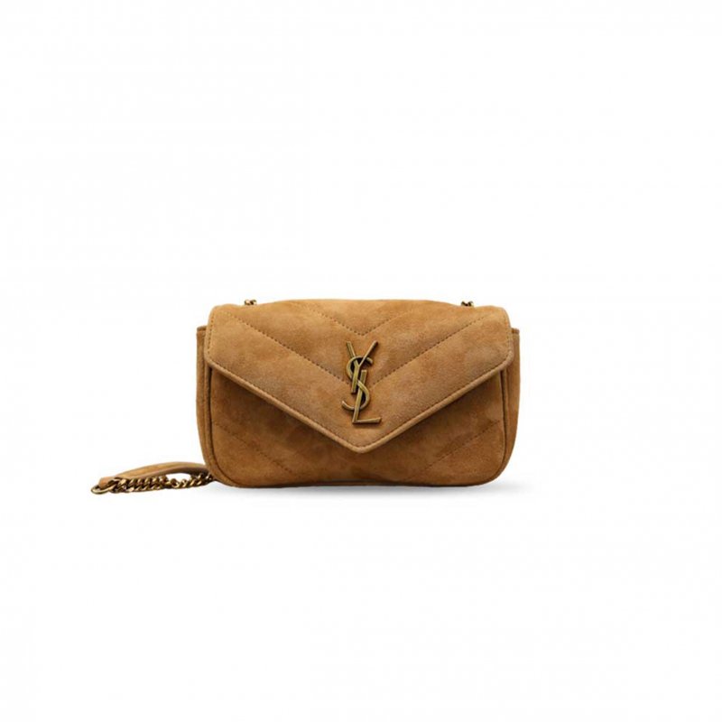 (image for) YSL LOULOU MINI IN SUEDE 821749 (20*12*5cm)