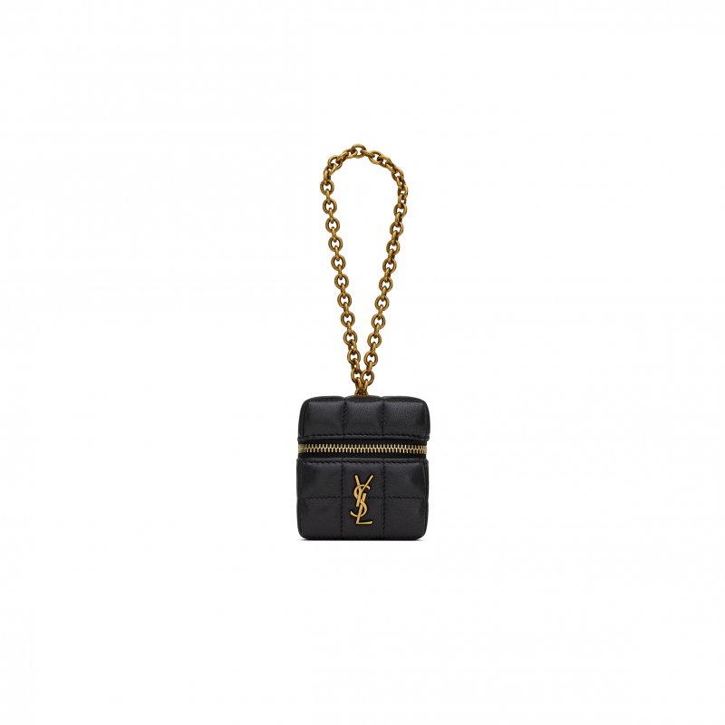 (image for) YSL CASSANDRE MATELASSÉ CARRÉ MINI CUBE ON CHAIN IN LAMBSKIN 773592AABVP1000 (8*6.5*6.5cm)