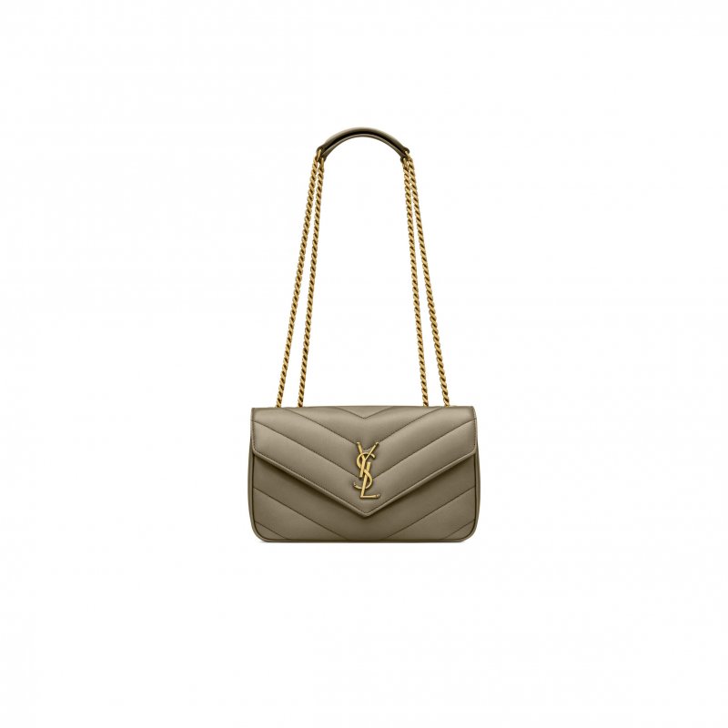 (image for) YSL LOULOU SMALL IN MATELASSÉ LAMBSKIN 801437AAEAX3775 (24*14*6cm)