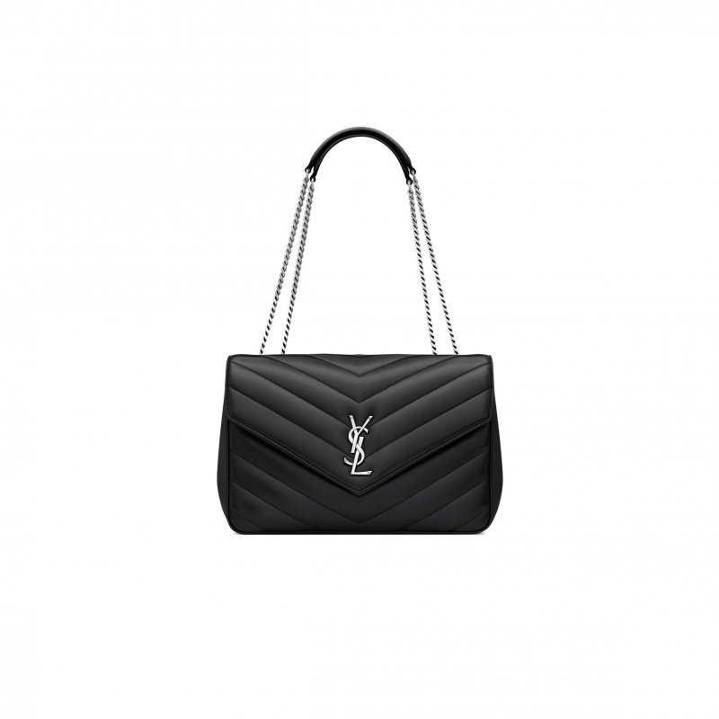 (image for) YSL LOULOU LARGE IN MATELASSÉ LAMBSKIN 803541AAE4Y1000 (32*22*10cm)