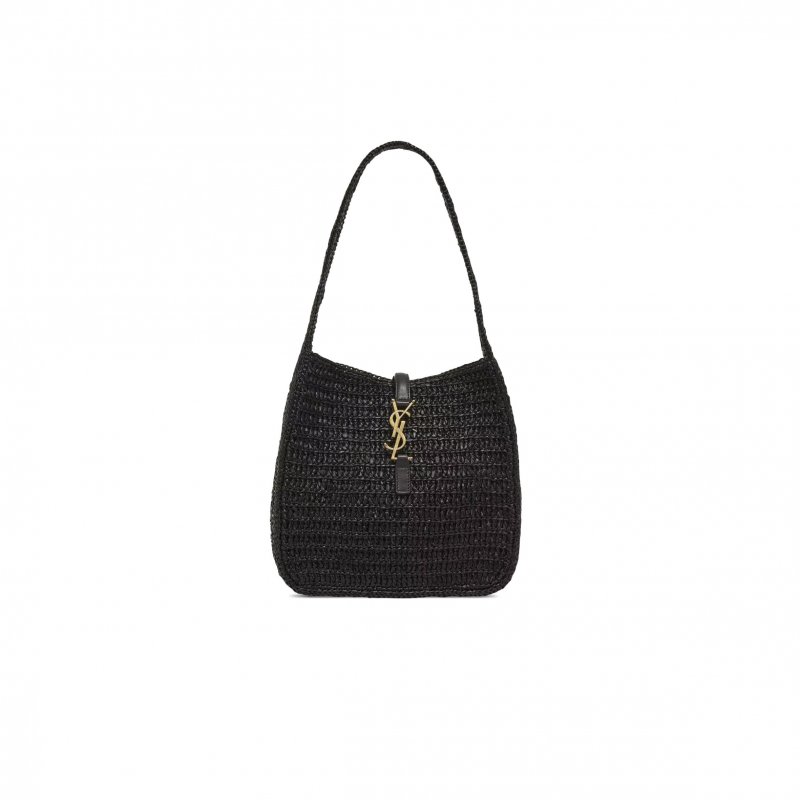 (image for) YSL LE 5 À 7 SUPPLE SMALL IN RAFFIA 713938 (23*22*8.5cm)