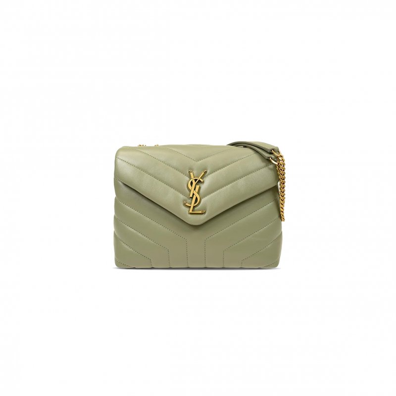 (image for) YSL LOULOU SMALL CHAIN BAG IN QUILTED LEATHER 494699DV7273317 (23*17*9cm)