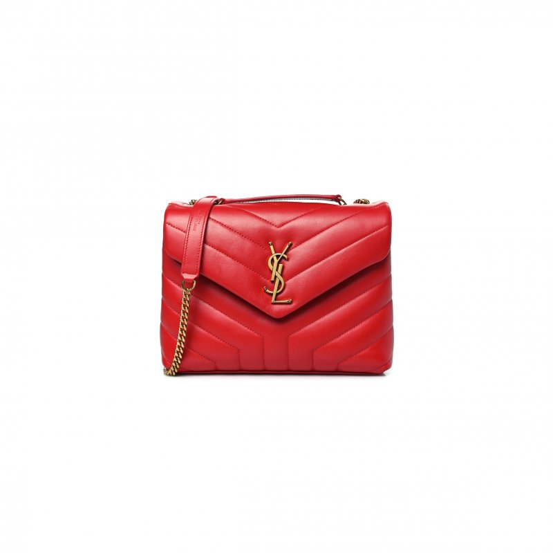 (image for) YSL LOULOU SMALL CHAIN BAG IN QUILTED LEATHER 4946991476956 (23*17*9cm)