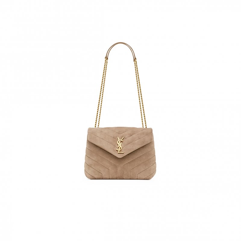 (image for) YSL LOULOU SMALL CHAIN BAG IN SUEDE 4946991U8612346 (23*17*9cm)