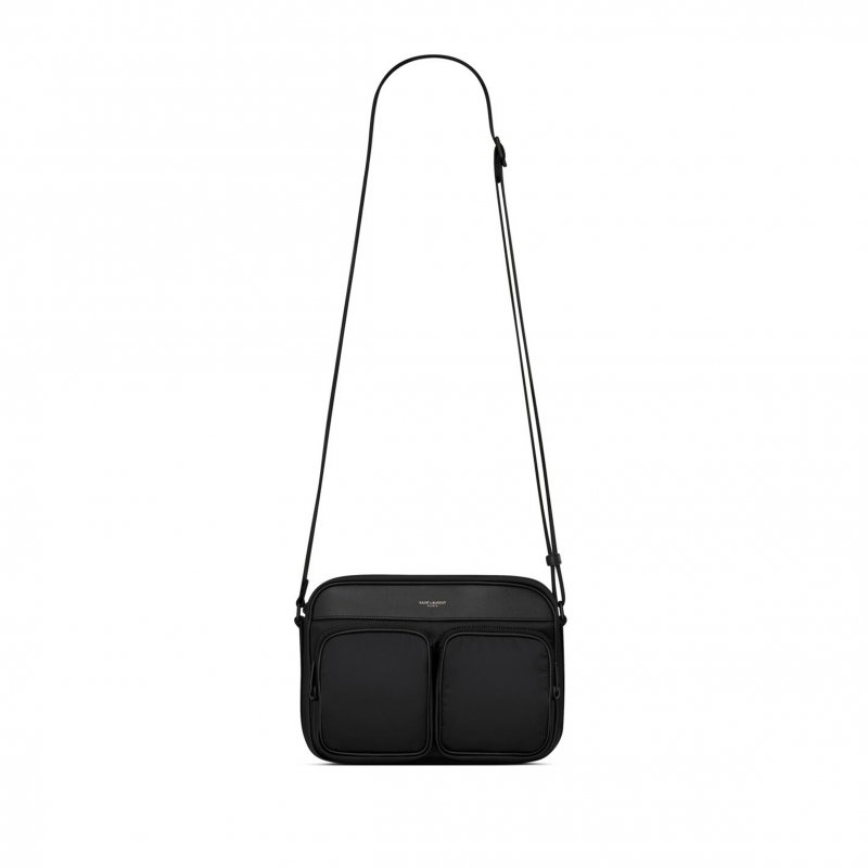 (image for) YSL CITY SAINT LAURENT NEW CAMERA BAG IN ECONYL® REGENERATED NYLON 729240FABGK1000 (24.5*17*8cm)
