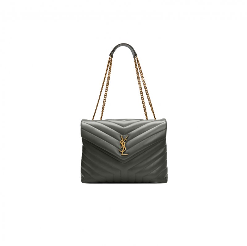 (image for) YSL LOULOU MEDIUM CHAIN BAG IN QUILTED LEATHER 37050302 (32*22*12cm)