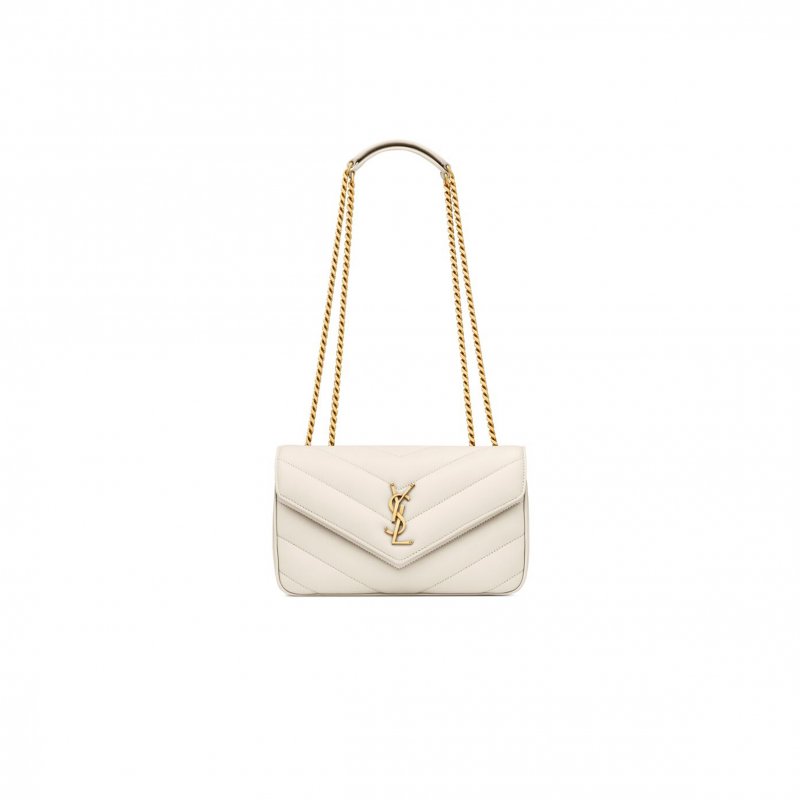 (image for) YSL LOULOU SMALL IN MATELASSÉ LAMBSKIN 801437AAEAX9207 (24*14*6cm)