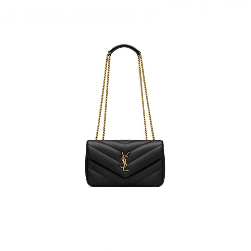 (image for) YSL LOULOU SMALL IN MATELASSÉ LAMBSKIN 801437AAEAX1000 (24*14*6cm)