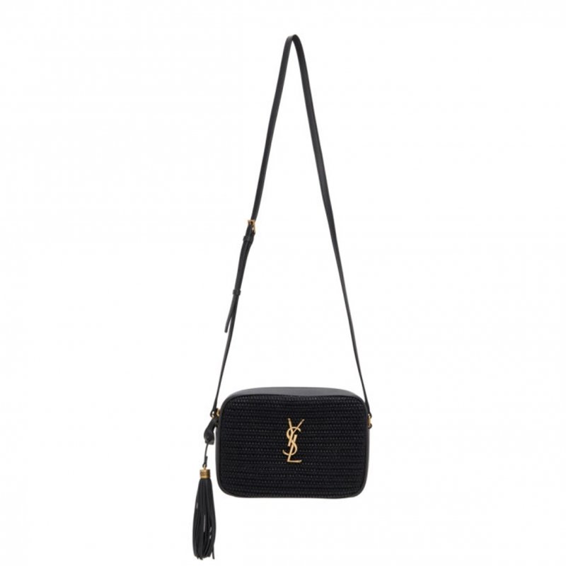 (image for) YSL LOU CAMERA BAG IN RAFFIA 211418F048193 (23*16*6cm)