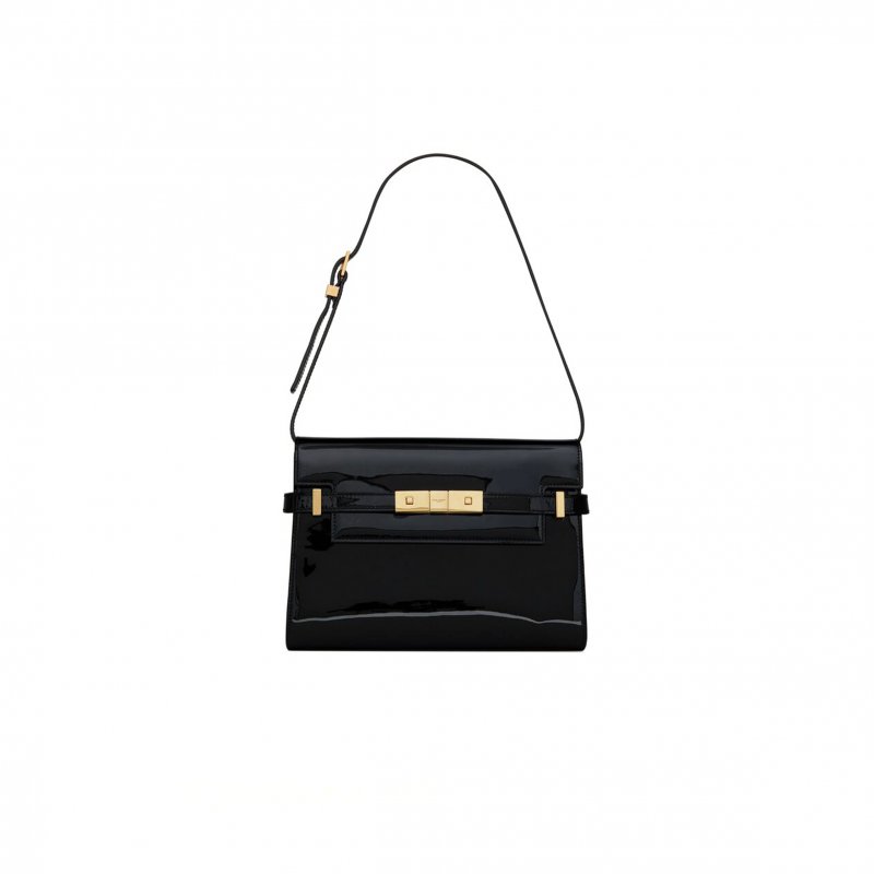 (image for) YSL MANHATTAN SMALL IN PATENT LEATHER 675626B870J1000 (24*17.5*6cm)