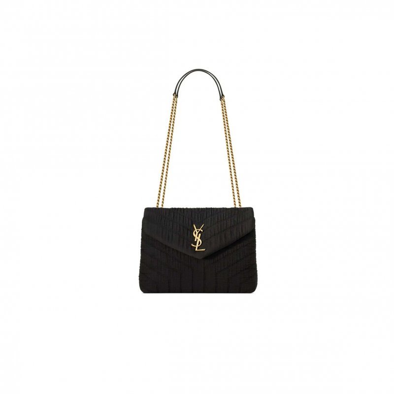 (image for) YSL LOULOU SMALL IN QUILTED COTTON 494699FABQ91000 (23*17*9cm)