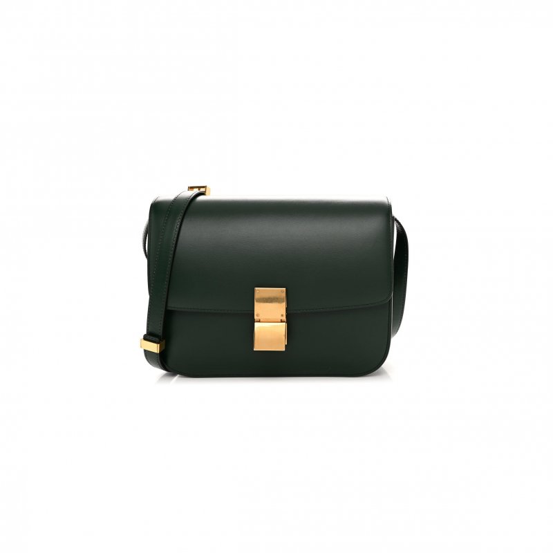 (image for) CELINE MEDIUM SHOULDER BAG IN TEEN CLASSIC STRIPED CALFSKIN 164173DLS.27DV (24*18*7cm)