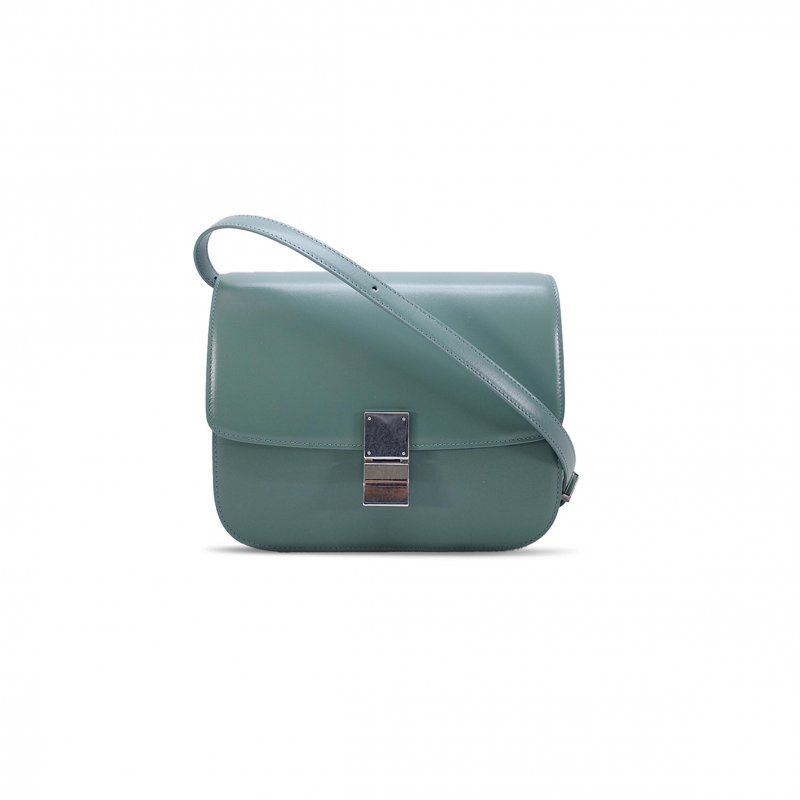 (image for) CELINE MEDIUM SHOULDER BAG IN TEEN CLASSIC STRIPED CALFSKIN 164173DLS.27FG (24*18*7cm)
