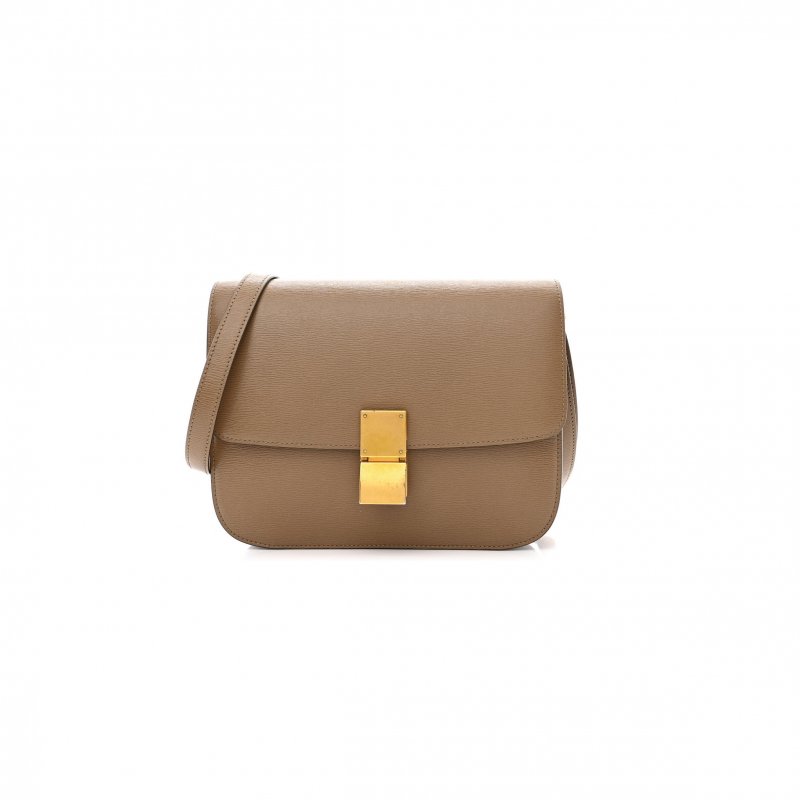 (image for) CELINE MEDIUM SHOULDER BAG IN TEEN CLASSIC CORRUGATED CALFSKIN 164173DLS.27OV (24*18*7cm)