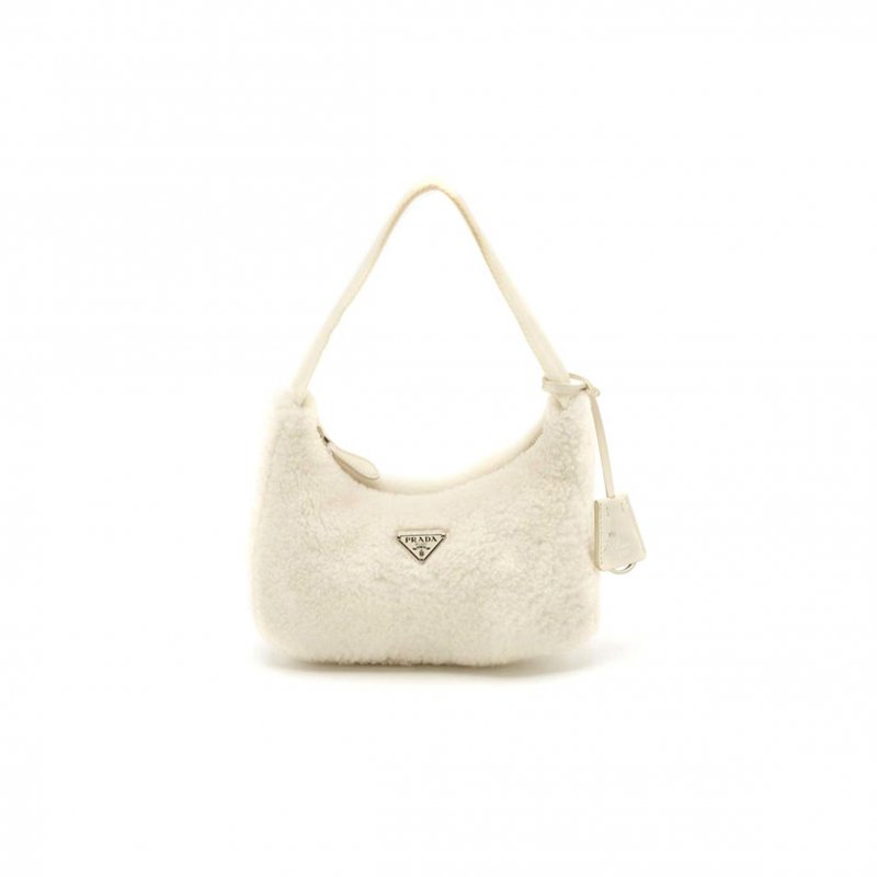 (image for) PRADA RE-EDITION 2000 HOBO SHEARLING MINI 1NE515 (23*14*5cm)