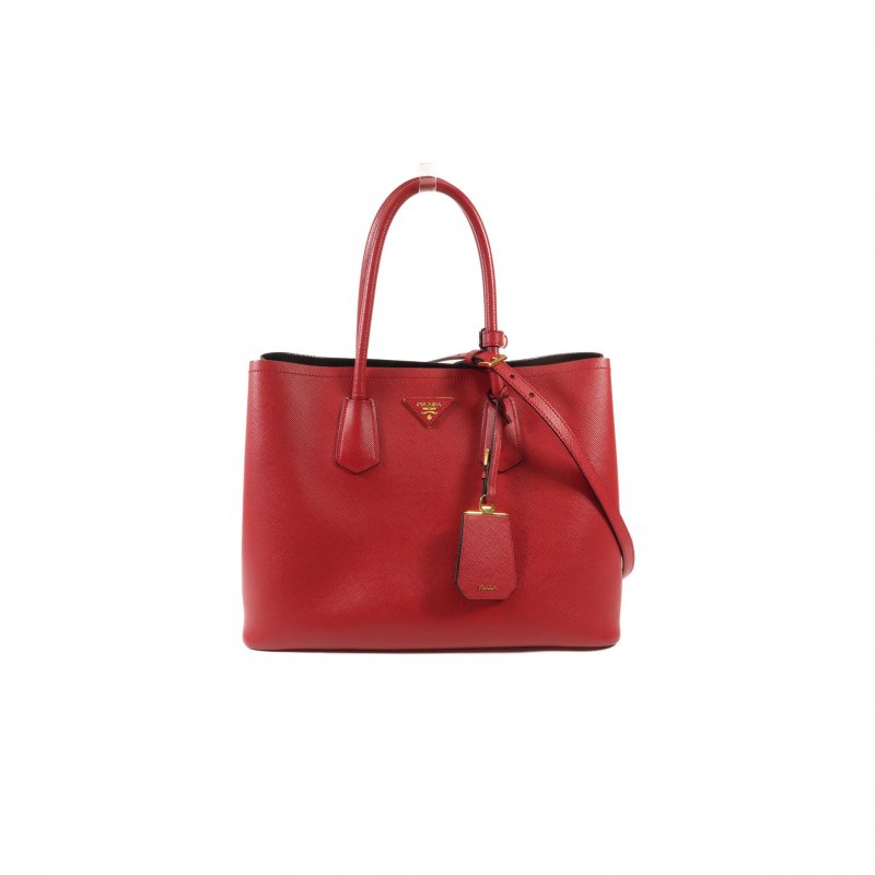 (image for) PRADA MEDIUM DOUBLE SAFFIANO LEATHER BAG 1BG775 (33*25*14.5cm)