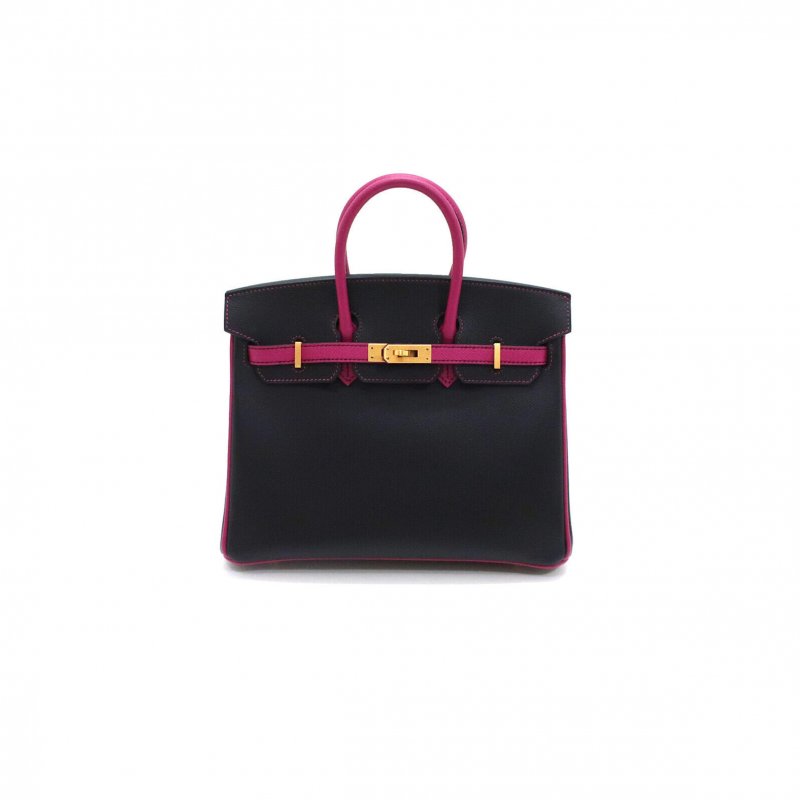 (image for) HERMES MASTER BIRKIN 30 EPSOM BLACK AND ROSE RED GOLD BUCKLE H028369CK19 (30*23*15cm)