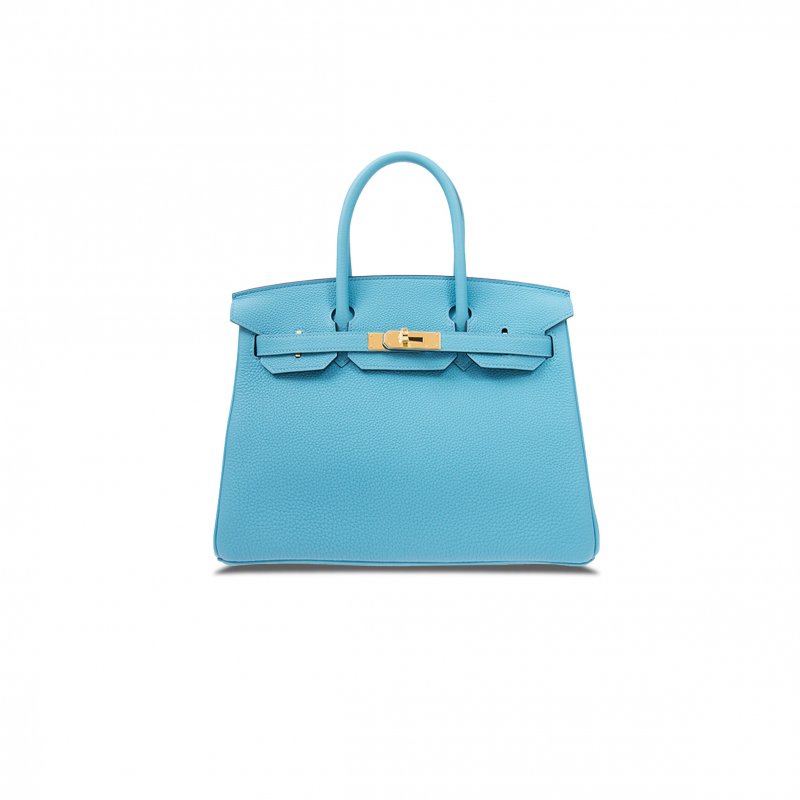 (image for) HERMES MASTER BIRKIN 30 EPSOM SKY BLUE GOLD BUCKLE BAG H028369CK06 (30*23*15cm)