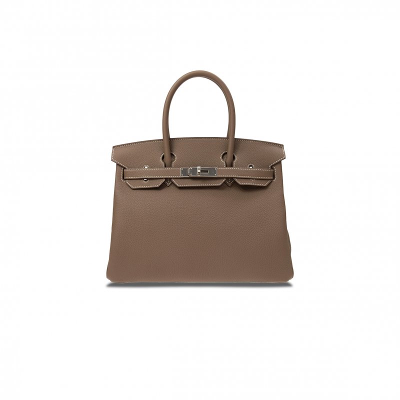 (image for) HERMES MASTER BIRKIN 30 ELEPHANT GREY HANDBAG BK3018TGSS (30*23*15cm)