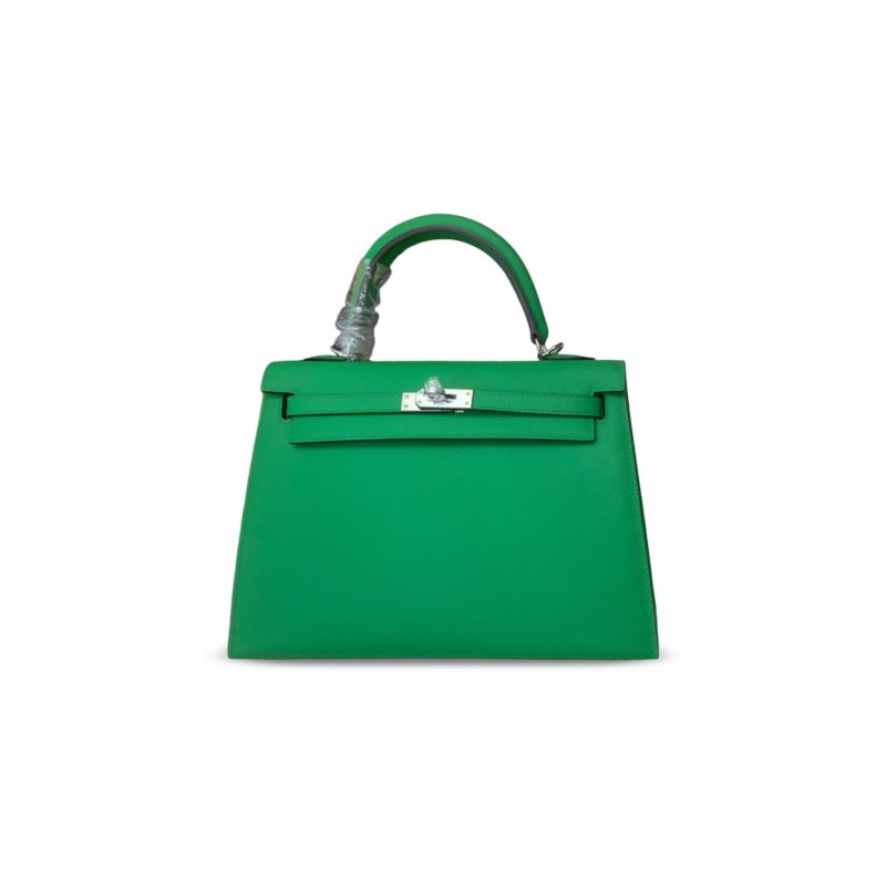 (image for) HERMES MASTER KELLY 25 EPSOM VERT BAMBOO PALLADIUM HARDWARE (25*17*7cm)