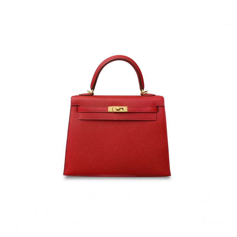 (image for) HERMÈS MASTER KELLY 25 EPSOM WITH GOLD HARDWARE RED 625007 (25*17*7cm)