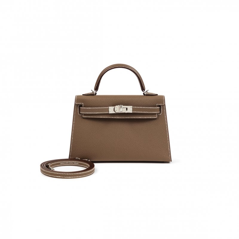 (image for) HERMES MINI KELLY EPSOM SILVER BUCKLE (19*12*5.5cm)