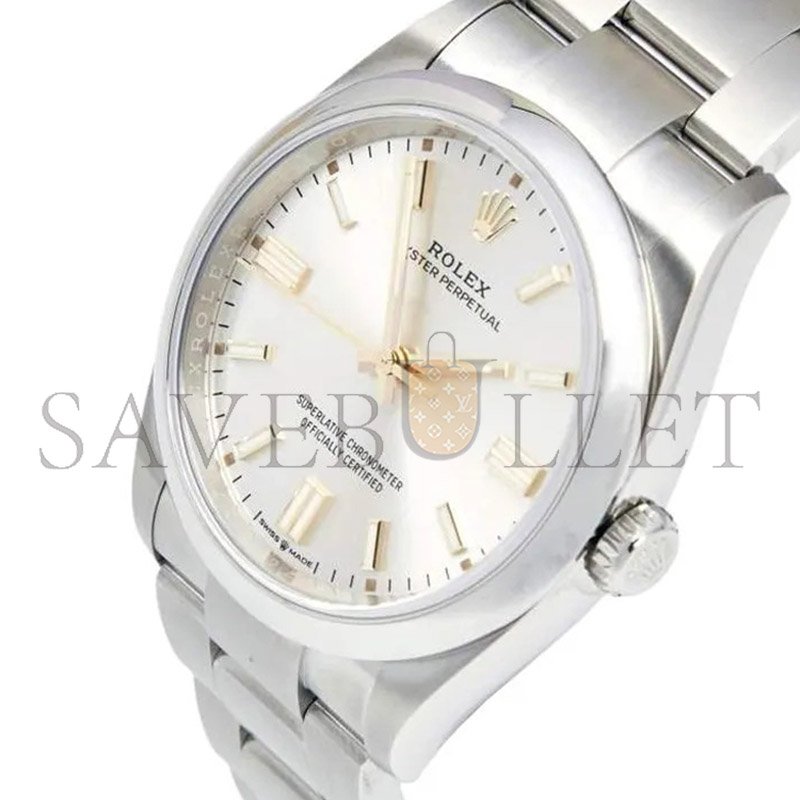 ROLEX OYSTER PERPETUAL SILVER DIAL 36MM WATCH M126000-0001 [M49168] Shoes Jewelry Bag Watch Clothing 